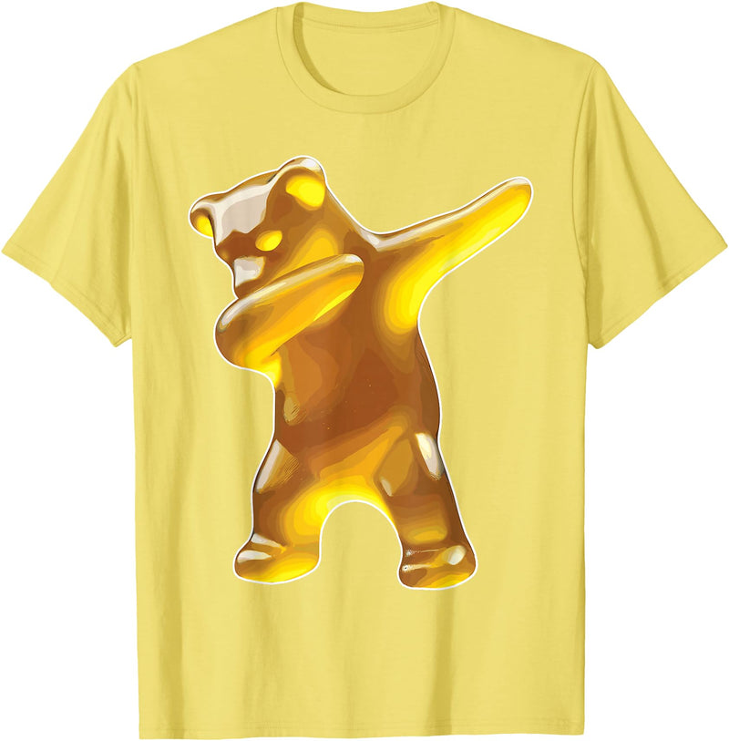 Gummy Bear TShirt Designs by ZAR Gummy Bear, Yellow Gummy Bear, Dabbing Gummy Bear T-Shirt - Lemon Yellow