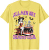 Halloween Shirt Women Men Funny Tees All Men Are Cremated Equal Feminist Halloween Funny Women T-Shirt - Lemon Yellow
