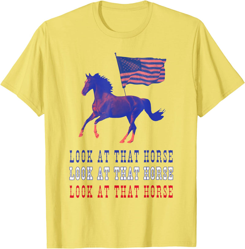 Look At That Horse T-Shirt - Lemon Yellow