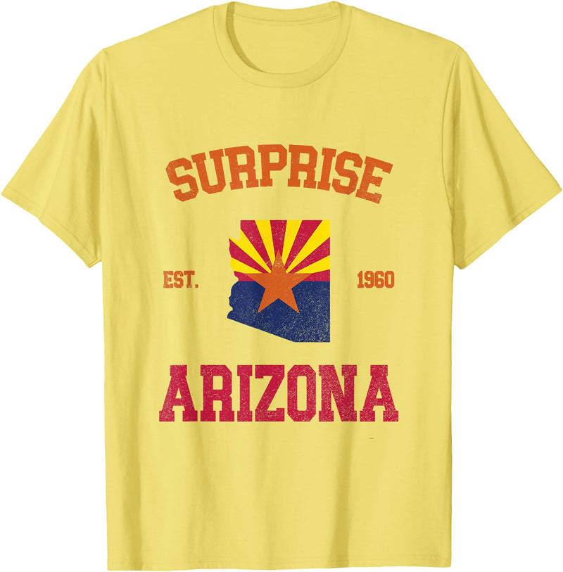 Surprise Arizona AZ Designs Surprise Arizona T-Shirt - Lemon Yellow