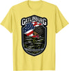Great Smoky Mountains National Park Souvenirs Gatlinburg Tennessee Souvenirs Bears Gifts TN American Flag T-Shirt - Lemon Yellow