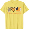 Funny Guinea Pig Lover Peace Love Guinea Pigs Cute Guinea Pig Lover T-Shirt - Lemon Yellow