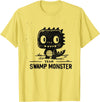 Horror Cool Kids and Adults Swamp Monster Team Halloween T-Shirt - Lemon Yellow