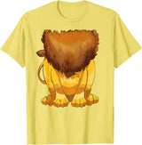 Lion Lazy Halloween costumes Lion Body Halloween Costume T-Shirt - Lemon Yellow