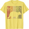 Raccoon Periodic Chemistry Elements Retro Racoon Raccoon Periodic Table Elements Racoon Nerd Vintage T-Shirt - Lemon Yellow