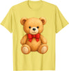 Teddy Bear Accessories Gifts Women Men Kids Teddy Bear Cute Teddy Bear Lover Illustration Graphic Design T-Shirt - Lemon Yellow