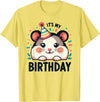 Hamster Birthday for Children It's My Birthday T-Shirt - Lemon Yellow