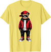 Funny Hip Hop Music lover Hip Hop Teddy Bear Rap Music T-Shirt - Lemon Yellow