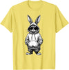 Happy Easter Day Bunny Easter Boys Kids Girls Teens Men T-Shirt in Lemon Yellow