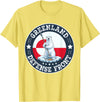 Greenland Defense Front Polar Bear Retro Tees Greenland Guard Polar Bear Spear Arctic Emblem T-Shirt - Lemon Yellow