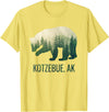Kotzebue SE Alaskan Wild Bear & Nature Lover Kotzebue Grizzly Bear Southeast Alaska Forest Wildlife T-Shirt - Lemon Yellow