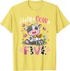Cow Themed Birthday Party Supplies For Girl 5th Holy Cow I'm Five 5 Years Old 5th Birthday Girl Outfit T-Shirt - Lemon Yellow