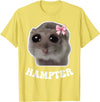 Hampter Sad Hamster Meme Hamster Lover Oddly Specific Memes T-Shirt - Lemon Yellow