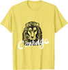 Totality Lion Head Courage T-Shirt T-Shirt - Lemon Yellow
