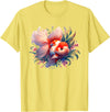 Oranda Goldfish Art Tees Unusual design by Thai Oranda Goldfish for breeders and pet owners T-Shirt - Lemon Yellow
