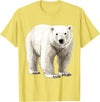 Polar bear for Men Women Design Polar Bear T-Shirt - Lemon Yellow