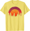 The Wilderness Reflection merch Retro Wilderness Bear Trees Reflection Outdoor Forest T-Shirt - Lemon Yellow