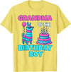 gaming gamer Birthday Llama Pinata Family Apparel grandma Birthday Boy Llama Pinata Party family mathing women T-Shirt - Lemon Yellow