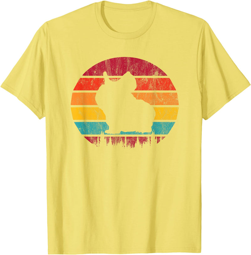 Skinny Pig Tees and Gifts Skinny Pig Retro Vintage T-Shirt - Lemon Yellow