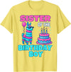 gaming gamer Birthday Llama Pinata Family Apparel Sister Birthday Boy Llama Pinata Party family mathing women T-Shirt - Lemon Yellow