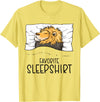 Sleeping & Napping Shirt Gifts For Nap Lovers Favorite Sleepshirt Lion, Napping Lion Pajama T-Shirt - Lemon Yellow