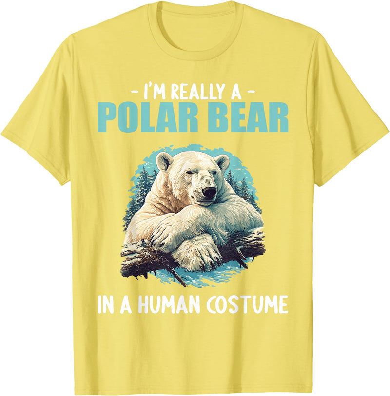 Polar Bears Polar Bear Lovers Shop Polar Bears Polar Bear T-Shirt - Lemon Yellow