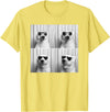 Arctic Polar Bear Face Photography Men Women Kids Cool Polar Bear With Sunglasses Funny Zoo Animal Selfie T-Shirt - Lemon Yellow