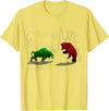 Stock Market Bulls vs Bears Graphic T-Shirt - Lemon Yellow