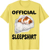 Official Sleep Pajamas Nightgown Sleepwear Co. Guinea Pig Official Sleepshirt Pajamas Nightgown T-Shirt - Lemon Yellow
