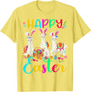 Happy Easter Three Llama Wearing Bunny Ear Happy Easter Llama Lover Three Llama Wearing Bunny Ear T-Shirt - Lemon Yellow