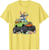 Easter Day Bunny Monster Truck Eggs Cool Rabbit Men Boys Kid T-Shirt in Lemon Yellow