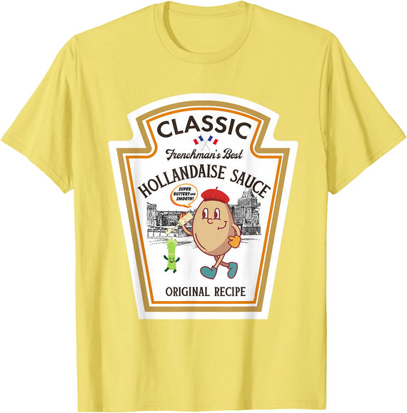 Halloween Matching Costumes Hollandaise Sauce Hollandaise Sauce DIY Halloween Costume Matching Group T-Shirt - As Pictured