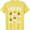 Things I Do In My Spare Time Gerbil T-Shirt - Lemon Yellow