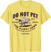Funny Yellowstone National Park Vintage Graphic Yellowstone National Park Do Not Pet the Fluffy Cows Bison T-Shirt - Lemon