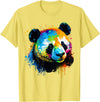 Cute Panda Lovers Kawaii Asian Bears Gifts DAIMMER Watercolor Panda T-Shirt - Lemon Yellow