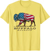 Custer State Park Buffalo Roundup Clothing Co Buffalo Roundup Custer State Park South Dakota Patriotic T-Shirt - Lemon Yellow
