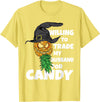 Swinger Upside Down Pineapple Apparel Halloween Trade Husband for Candy Swinger Women Wife T-Shirt - Lemon Yellow