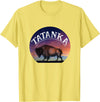 Buffalo Bison Wildlife Shirts Tatanka American Buffalo T-Shirt - Lemon Yellow