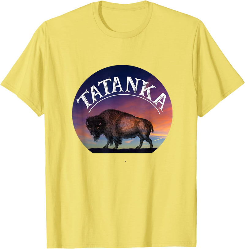 Buffalo Bison Wildlife Shirts Tatanka American Buffalo T-Shirt - Lemon Yellow