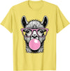 Llama Lovers Funny Animal Tee for Men Women & Kids Cute Llama Shirt for Women Funny Llama Lovers T-Shirt - Lemon Yellow