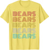 Bears Shirt Vintage Retro Apparel Retro Vintage Bears T-Shirt - Lemon Yellow
