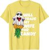 Swinger Upside Down Pineapple Apparel Will Trade My Wife For Candy Pineapple Halloween Swinger Men T-Shirt - Lemon Yellow