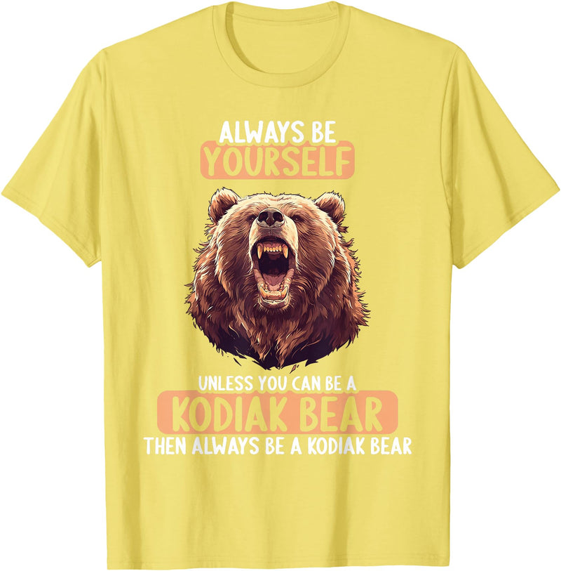 Kodiak Bears Kodiak Bear Lovers Shop Kodiak Bears Kodiak Bear T-Shirt - Lemon Yellow