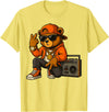 Creative & Funny Teddy Bear Gifts Hip Hop Teddy Bear T-Shirt - Lemon Yellow