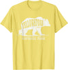 Vintage Yellowstone Retro Tees Tanks Tops Grizzly Bear Yellowstone National Park Est. 1872 T-Shirt - Lemon Yellow