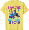 Birthday Party Shirts For Men Women Kids I Am The Birthday Boy Llama Pinata Bday Party Boys Kids T-Shirt - Lemon Yellow