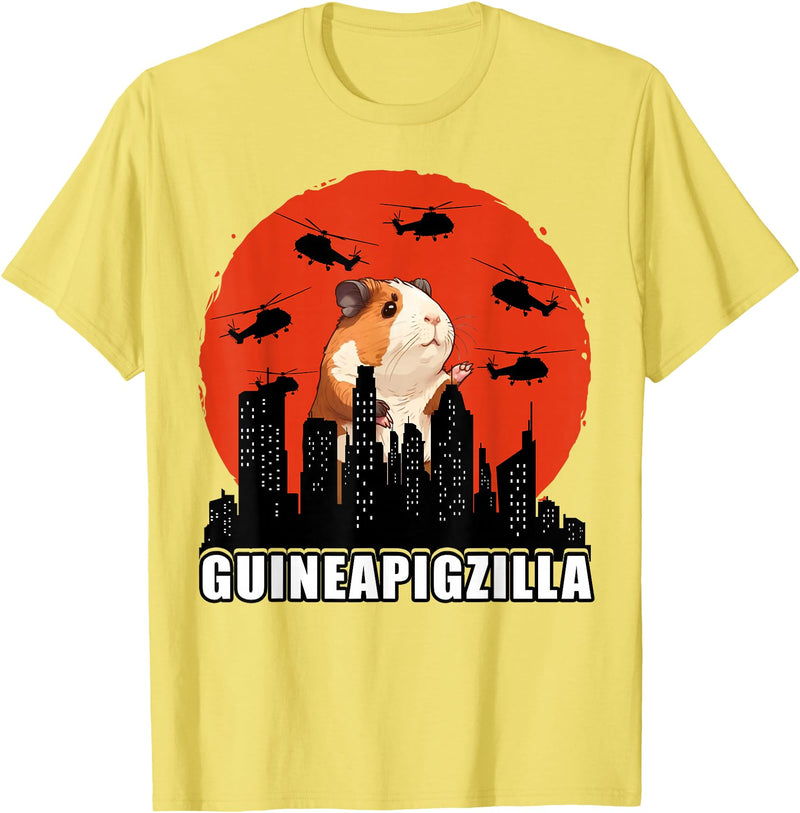 Guinea Pig Lovers Guinea Pig Tees Guinea Pig Shirt Furry Potato Vintage Guinea Pig Funny T-Shirt - Lemon Yellow