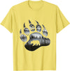 One Nature Designs Touching Ghost of the Spirit Bear Paw T Shirt T-Shirt - Lemon Yellow