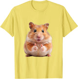 Funny Hamster with Thumbs Up T-Shirt - Lemon Yellow