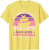 Farmer Girl Clothes For Cow, Pig & Chicken Lovers Just A Girl Who Loves Farm Animals Lover Women Farmer Girl T-Shirt - Lemon Yellow